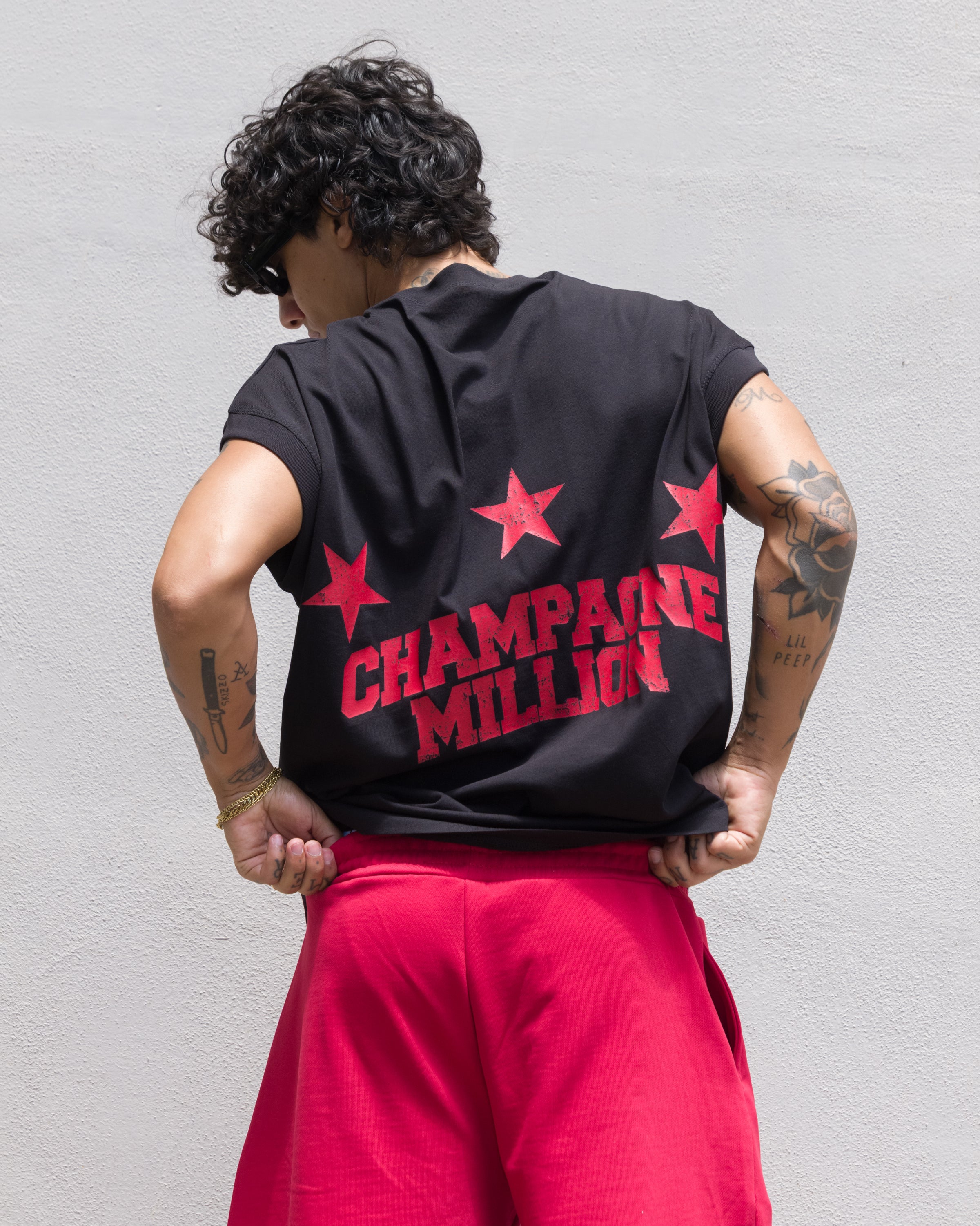 T-Shirt Champagne Million - Nera