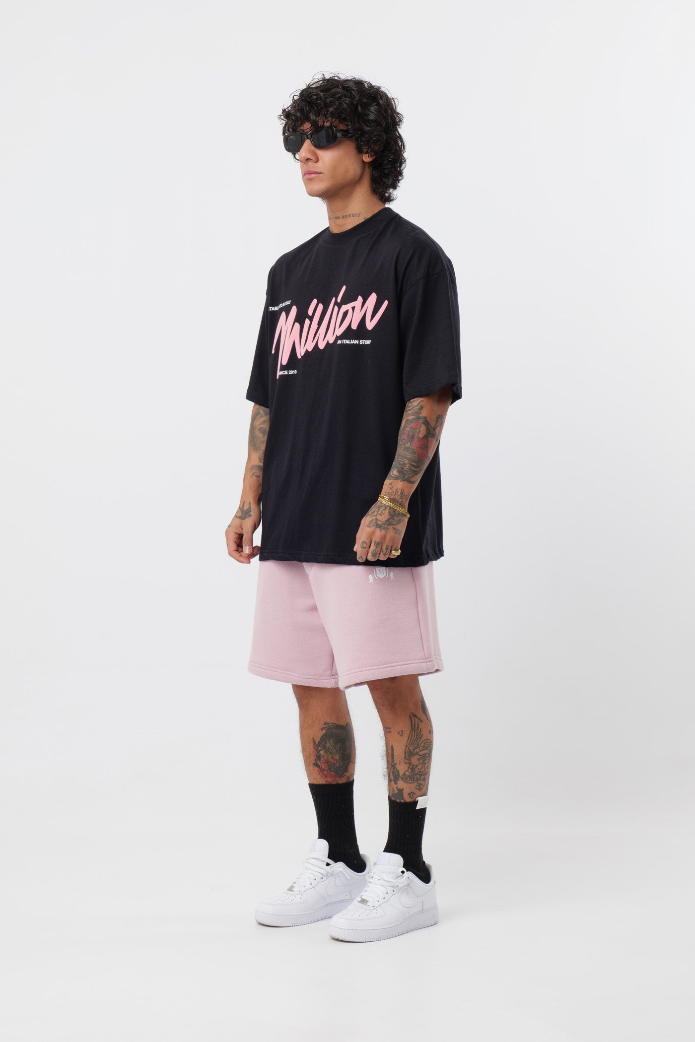 T-shirt BabyRose preta de