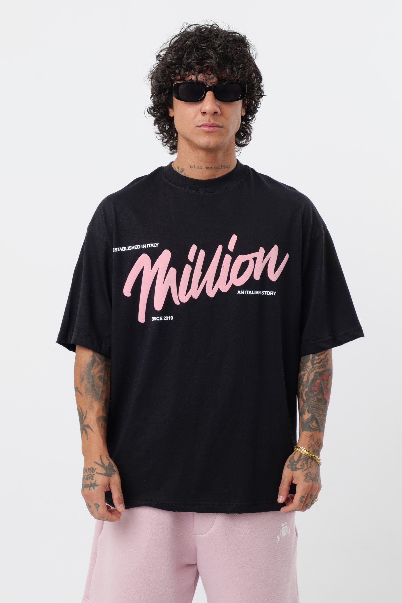 T-shirt BabyRose preta de