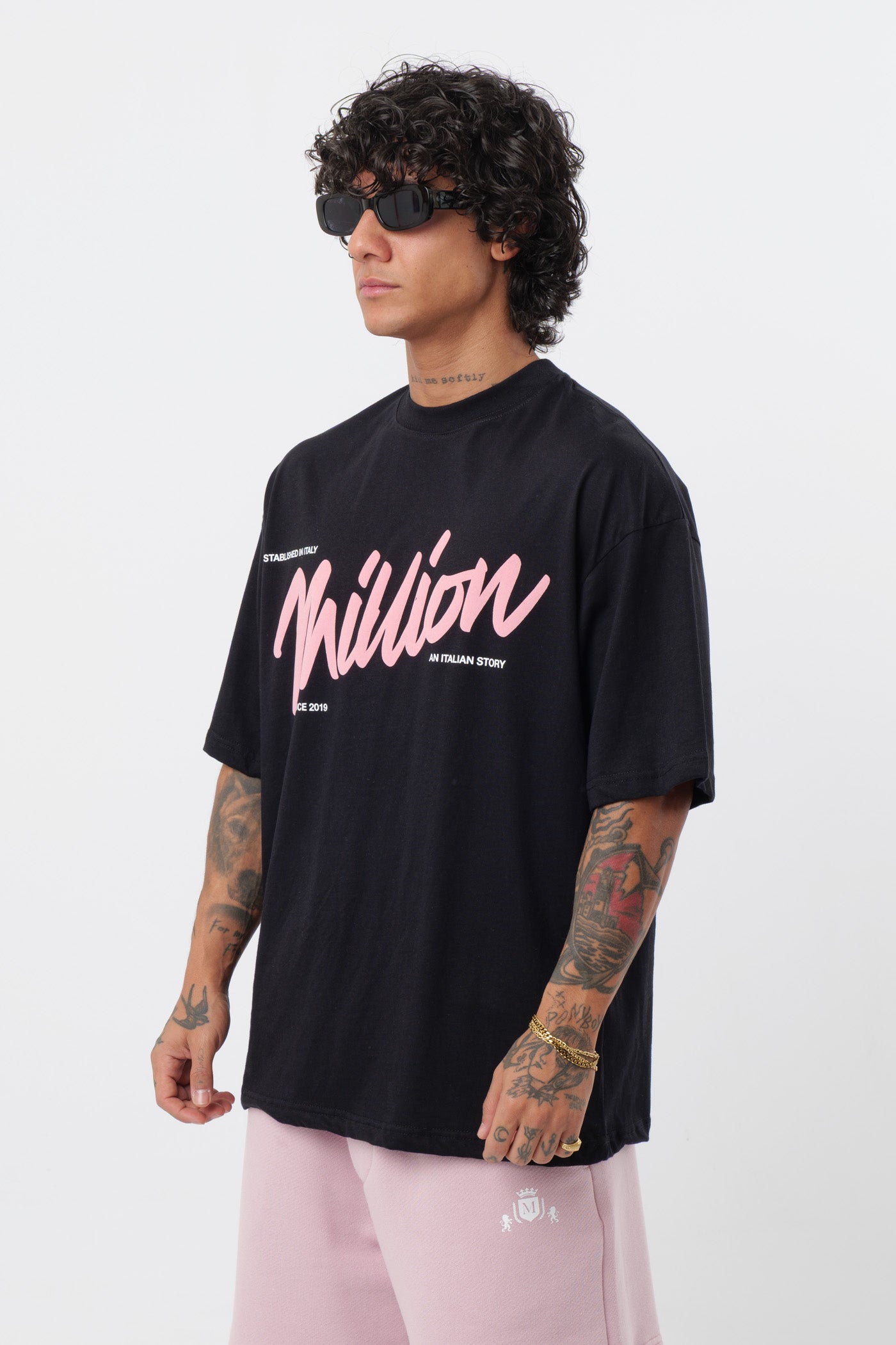 T-shirt BabyRose preta de