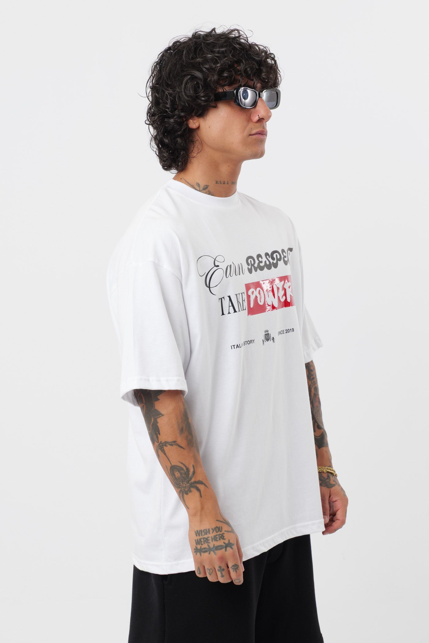 T-shirt Respect Branca