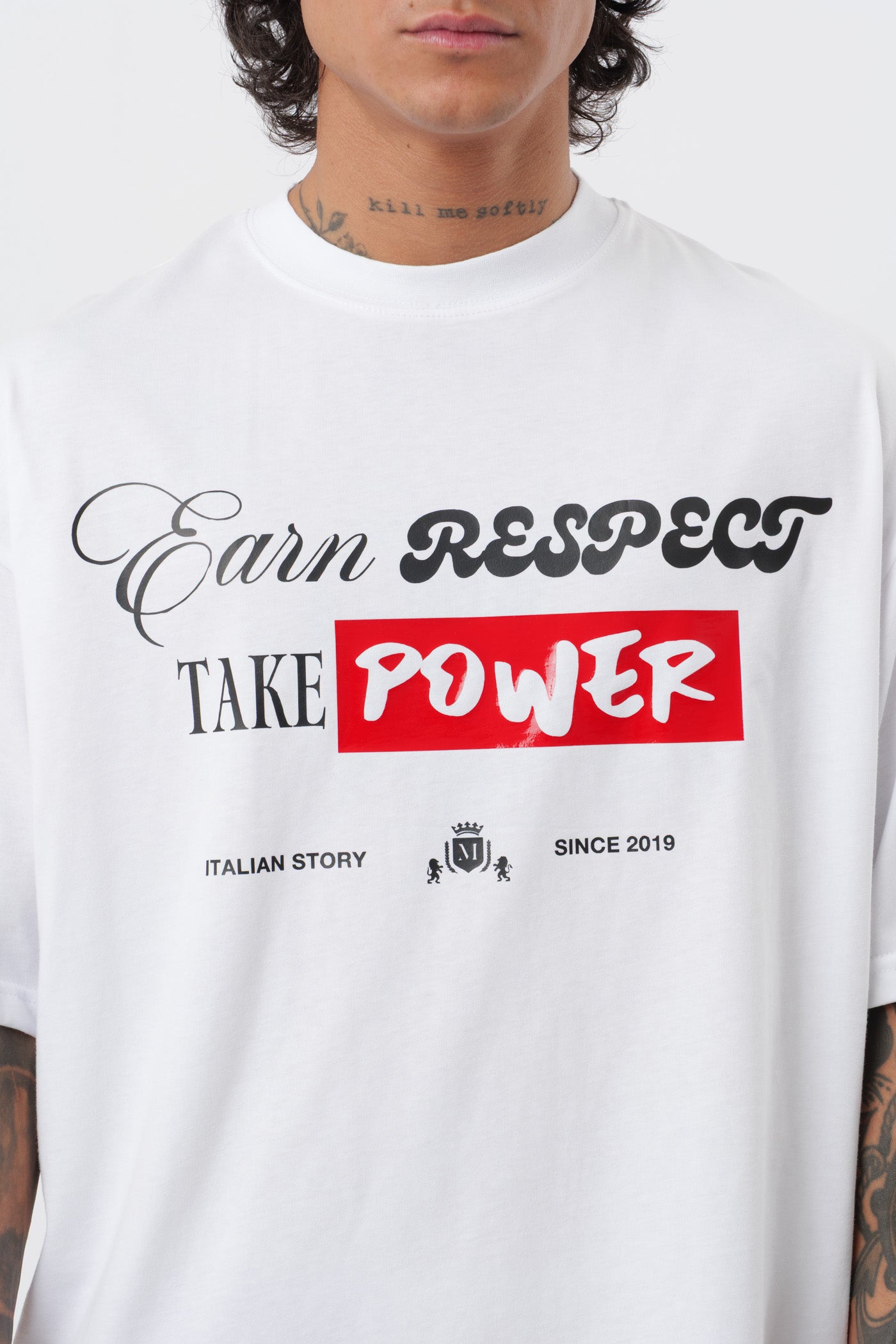 T-shirt Respect Branca