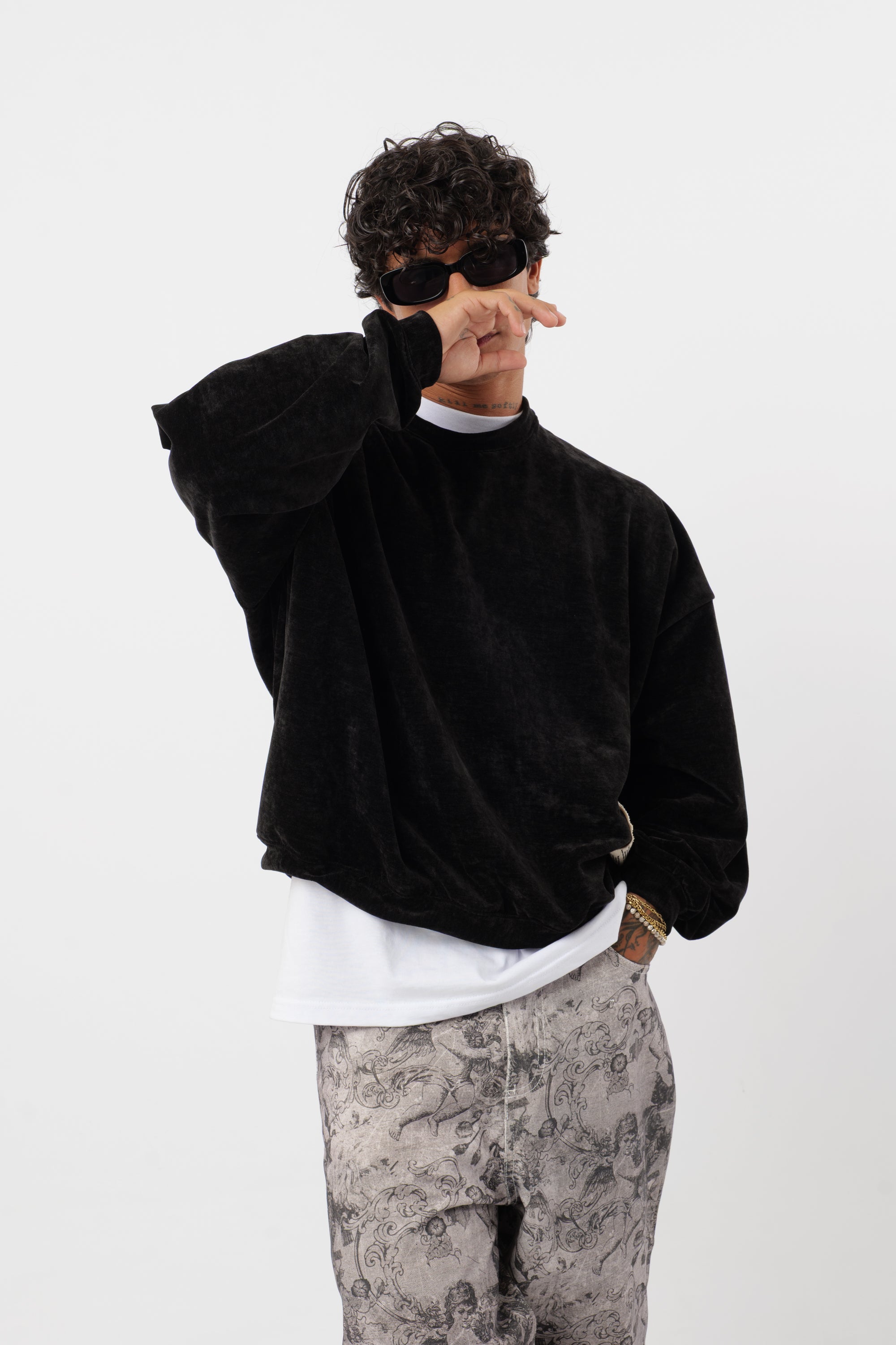 Crewneck 'Archive' Azul Claro