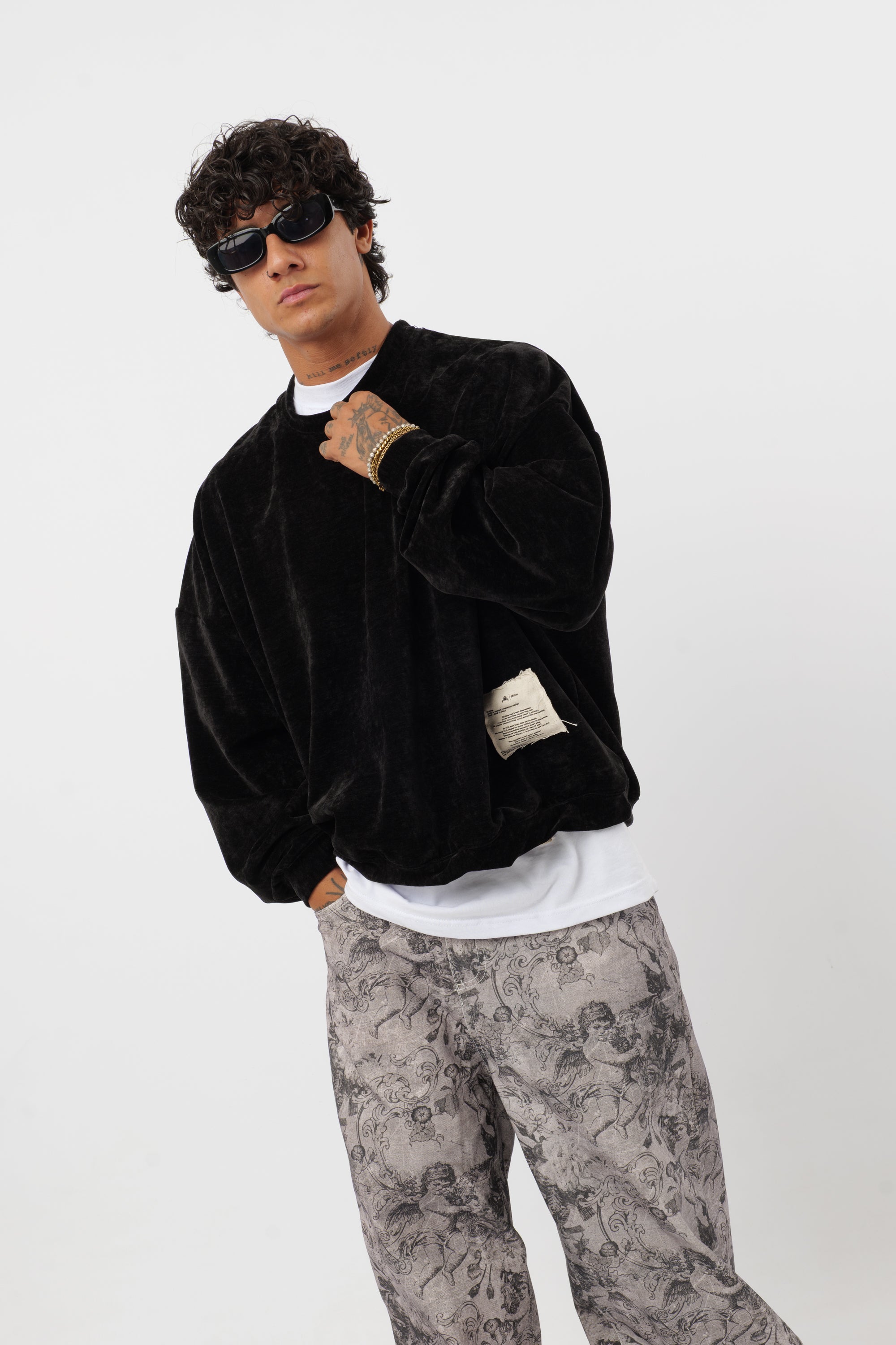 Crewneck 'Archive' Azul Claro