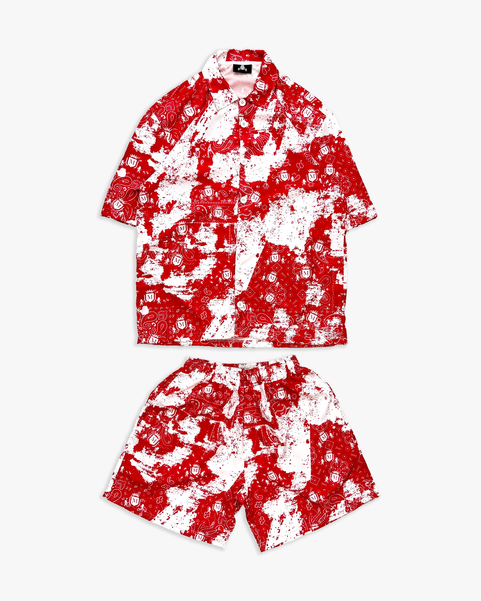 Coordenado Paisley Vermelho