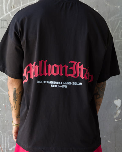 Black Arch Logo Red T-Shirt
