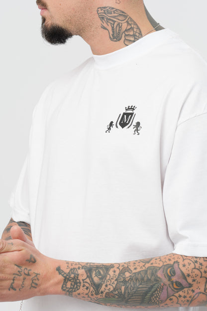 T-Shirt Branca com Logótipo Preto