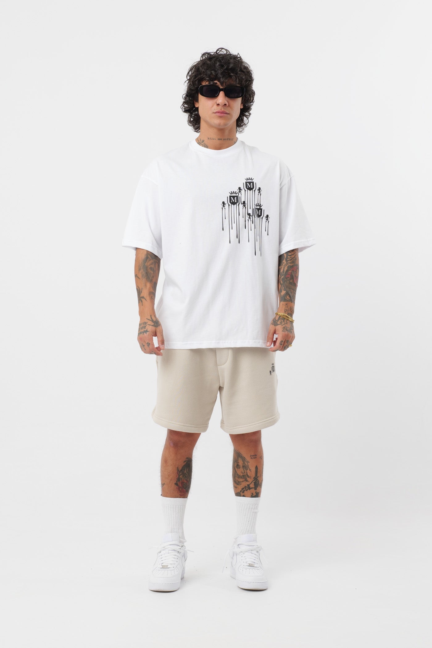 T-Shirt Logo Derretido Branca