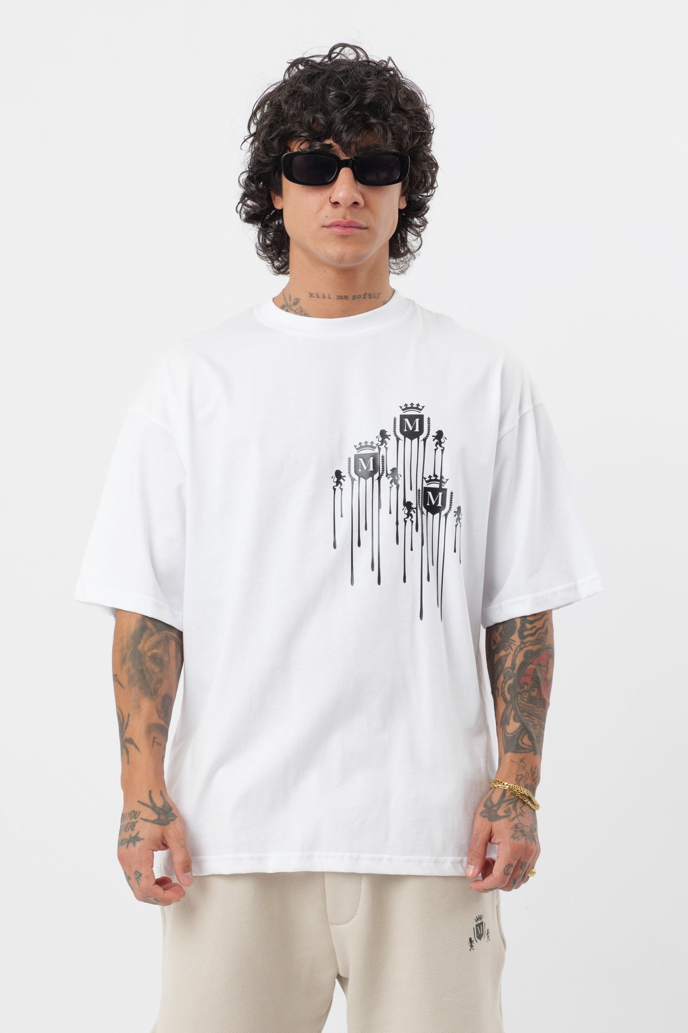 T-Shirt Logo Derretido Branca