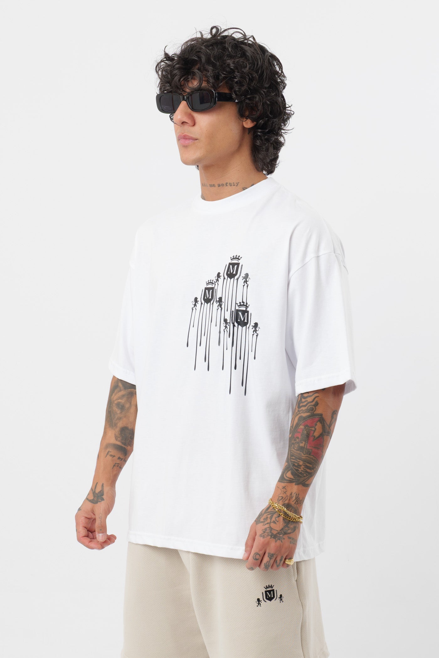 T-Shirt Logo Derretido Branca