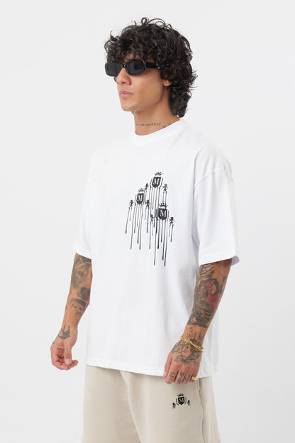 T-Shirt Logo Derretido Branca