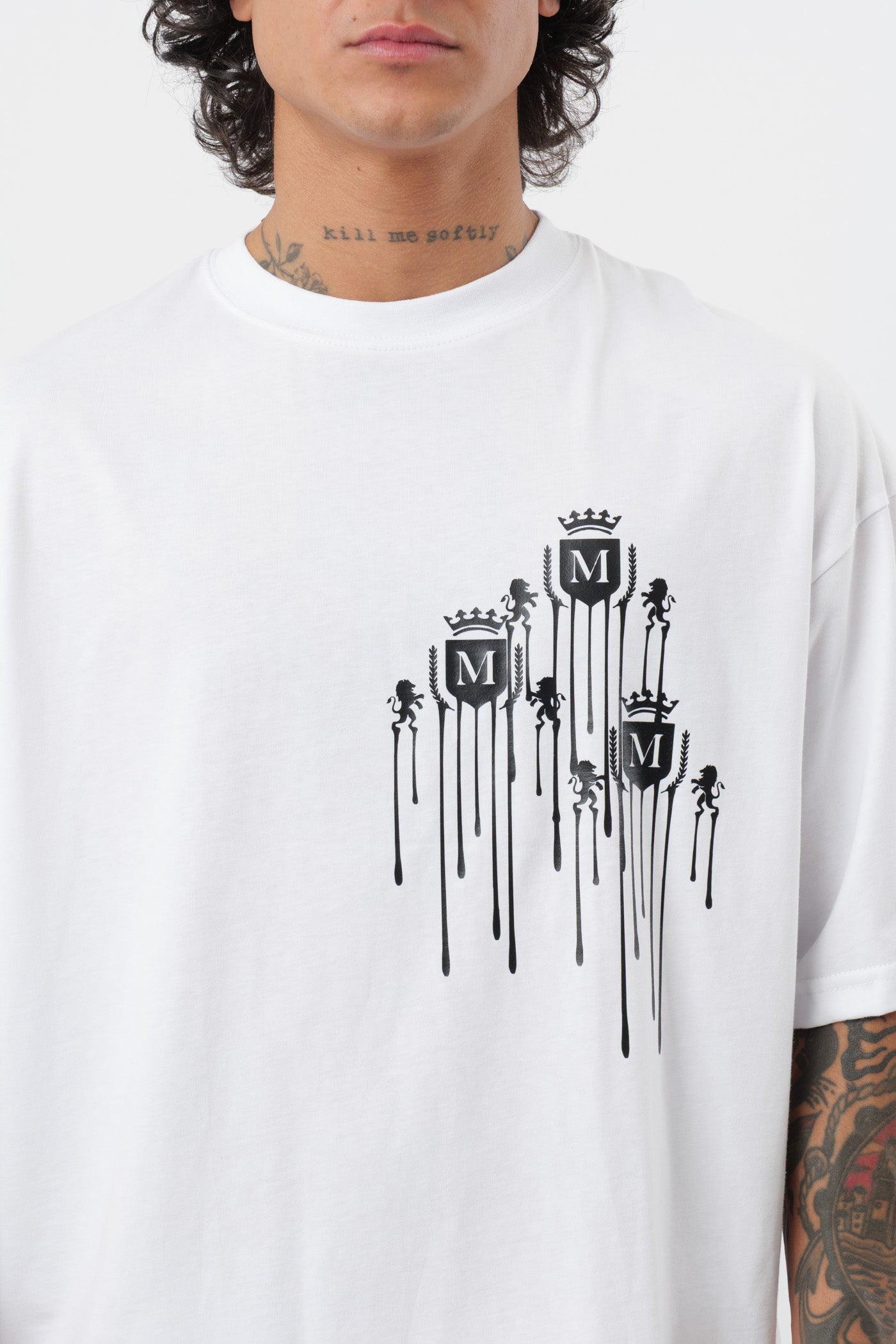 T-Shirt Logo Derretido Branca