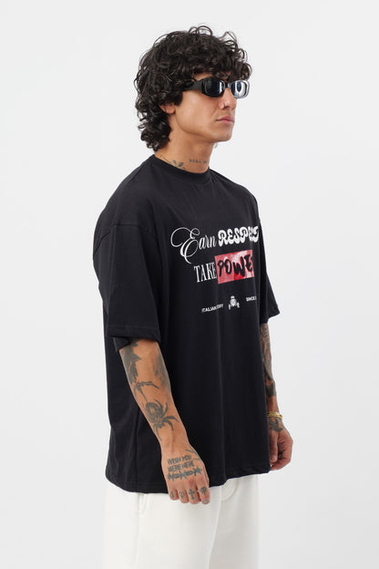 T-shirt Respect Preta