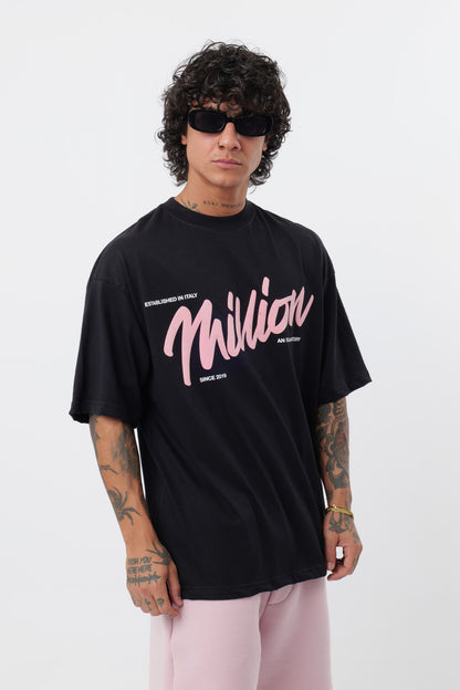 T-shirt BabyRose preta de