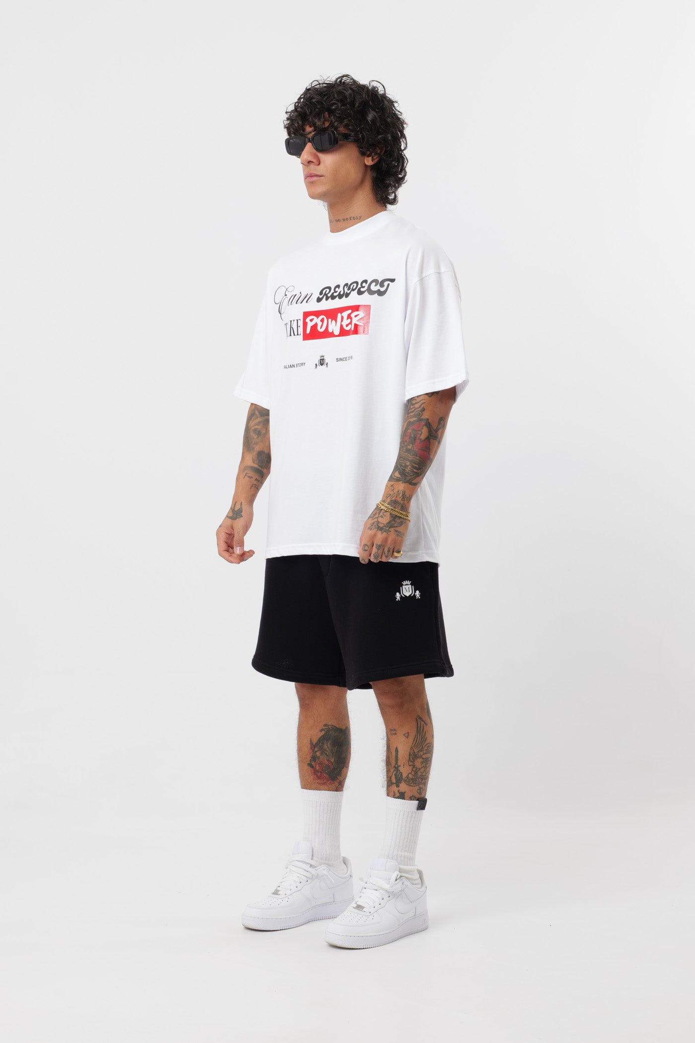 T-shirt Respect Branca