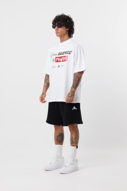 T-shirt Respect Branca