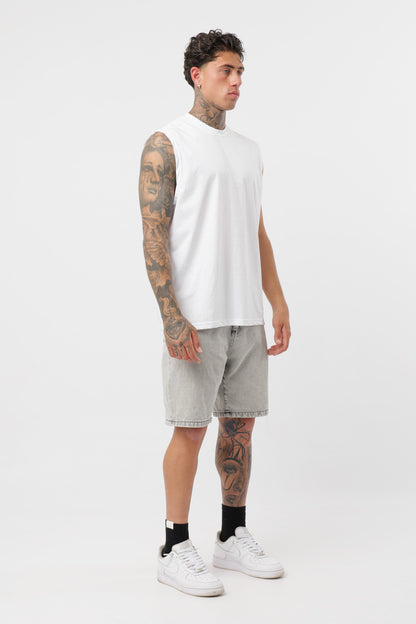 Camisola de alças em Jersey Branca