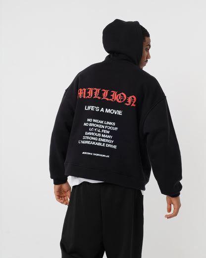 Hoodie Life's a Movie Black