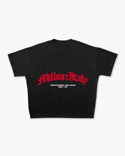 Black Arch Logo Red T-Shirt