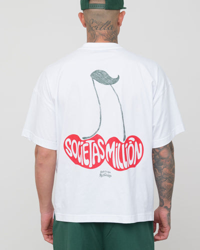 T-Shirt Ciliegie Bianca